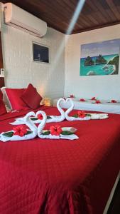 Krevet ili kreveti u jedinici u okviru objekta Pousada Capim Açu