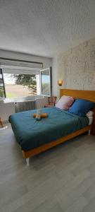 Katil atau katil-katil dalam bilik di Grande maison de campagne 4 chambres doubles jardin
