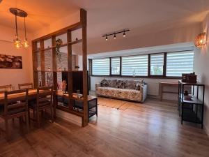 Postel nebo postele na pokoji v ubytování Central-home