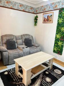 Dynamic Fully Furnished Apartments in Nairobi, 14 km from Jomo Kenyatta International Airport and the SGR的休息区