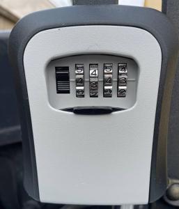 a close up of a carabiner on a vehicle at Apartmán Pohoda in Břeclav