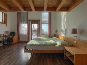 Krevet ili kreveti u jedinici u okviru objekta Hotel Aeschipark