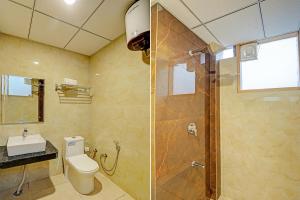 Koupelna v ubytování Hotel DSR TELA Plaza Near IGI Airport Delhi