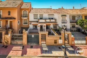 Bygningen som feriehuset ligger i