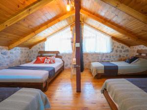 a bedroom with three beds in a room at Sora no mori in Marmaris +64 photos