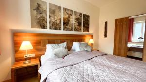 Voodi või voodid majutusasutuse Gästezimmer Karolina toas