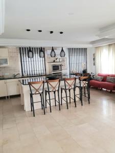 Kuchyň nebo kuchyňský kout v ubytování VillaBelek