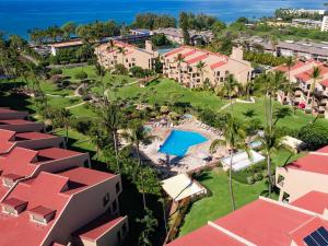 an aerial view of a resort with a golf course at 7-204 - Kama'ole Sands in Wailea