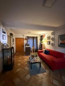 Uma área de estar em Hostal Familiar S&G