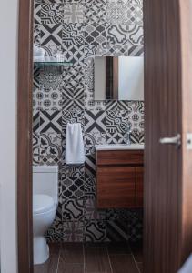 Koupelna v ubytování Hotel Atilana