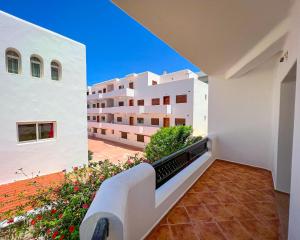 a view from the balcony of a building at Visit Chamal - Solaya in Oued Laou