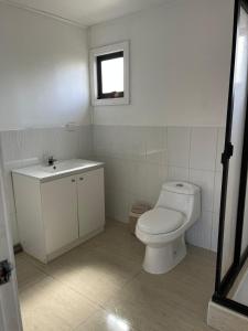 Koupelna v ubytování Cabaña Tres Cipreses