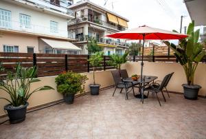 Balkón nebo terasa v ubytování Unique Apartment