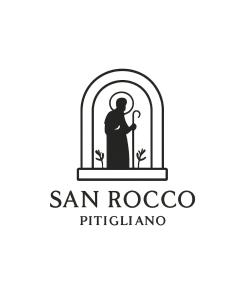 een logo voor San Rocco, Filipijnen bij Casa San Rocco in Pitigliano