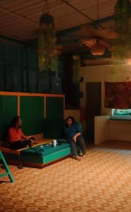 Χώρος καθιστικού στο Bunks And Bed