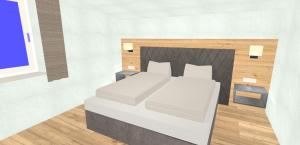 Łóżko lub łóżka w pokoju w obiekcie Appartement Jägerhof