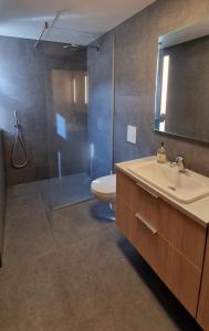 Baðherbergi á Hunavellir Guesthouse