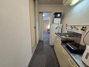 Η κουζίνα ή μικρή κουζίνα στο エバグリーンヴィラ太秦203さくら