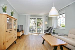 Kuchyň nebo kuchyňský kout v ubytování Hermannstraße 16a Wohnung Seestern