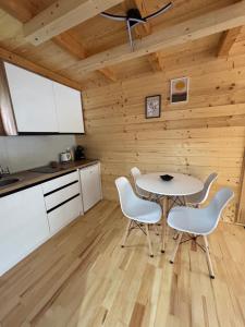 A kitchen or kitchenette at Apartman Lenka