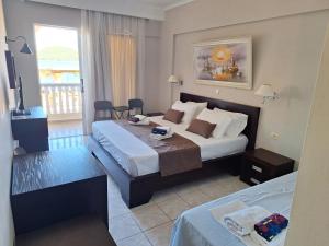 Postel nebo postele na pokoji v ubytování Castle Hotel