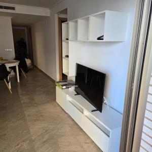TV a/nebo společenská místnost v ubytování Sol en la plaja