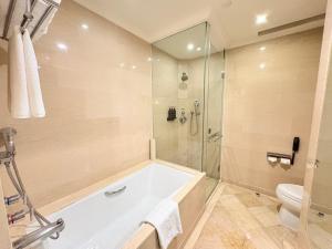 Koupelna v ubytování Wuhan Jin Jiang International Hotel