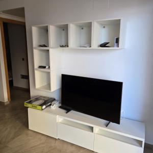 TV a/nebo společenská místnost v ubytování Sol en la plaja