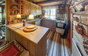 Η κουζίνα ή μικρή κουζίνα στο 5 Bedroom Beautiful Home In Onsala