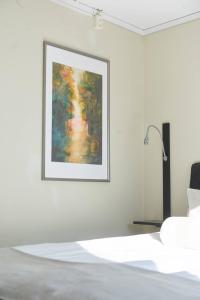 Postel nebo postele na pokoji v ubytování Hotell Björkhaga