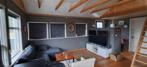 TV a/nebo společenská místnost v ubytování Holiday home on The Golden Circle Iceland