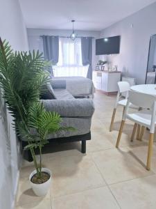 TV a/nebo společenská místnost v ubytování Calido e impecable departamento en el centro de la ciudad