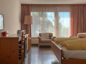 Krevet ili kreveti u jedinici u okviru objekta Hotel Aeschipark