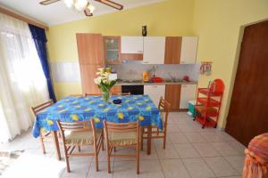 Η κουζίνα ή μικρή κουζίνα στο Franka 1 Apartment with terrace near the Beach, Artatore Mali Lošinj