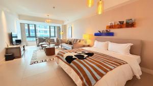 Qian's House Wanyu All-Suite Holiday Apartment電視和／或娛樂中心