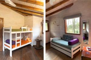 Ένα ή περισσότερα κρεβάτια σε δωμάτιο στο Laureles Holístico +68 φωτογραφίες