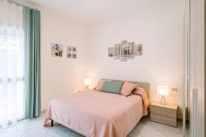 Tempat tidur dalam kamar di Villa San Lorenzo