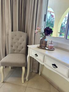 A seating area at Villa Victoria With Heated Pool