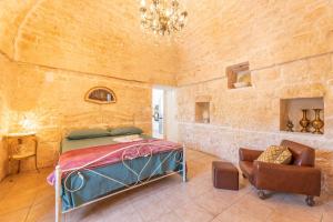 Letto o letti in una camera di Villa Narkive