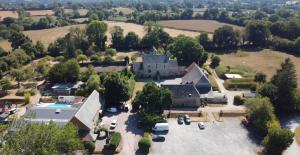 Letecký snímek ubytování Manoir de la Foulerie