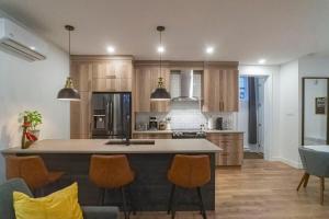 Η κουζίνα ή μικρή κουζίνα στο Most beautiful condo 101 in Bromont Vieux