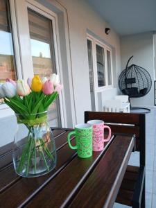 Příslušenství pro přípravu čaje a kávy v ubytování Vila Bela