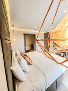 Hotel y Cabañas Covemar客房内的一张或多张床位