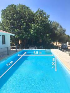 Bazén v ubytování La Casetta con Piscina condivisa in campagna vicino al mare - Canestanco 18 nebo v jeho okolí