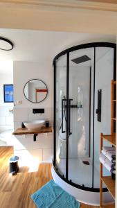 Koupelna v ubytování Mini Ferienwohnung am Rebberg