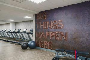 Fitness centrum a/nebo fitness zařízení v ubytování Renaissance Dallas Addison