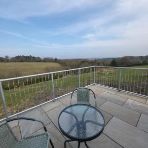 En balkon eller terrasse på Stapehead Farm