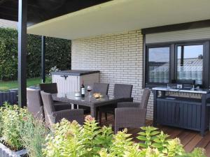 Posezení v ubytování Ferienwohnung Am Fischteich