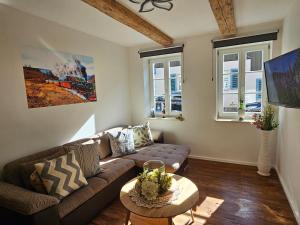 Televiisor ja/või meelelahutuskeskus majutusasutuses Altstadtsuite Wernigerode