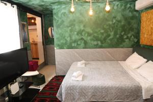 Postel nebo postele na pokoji v ubytování Albania Studio Apartament